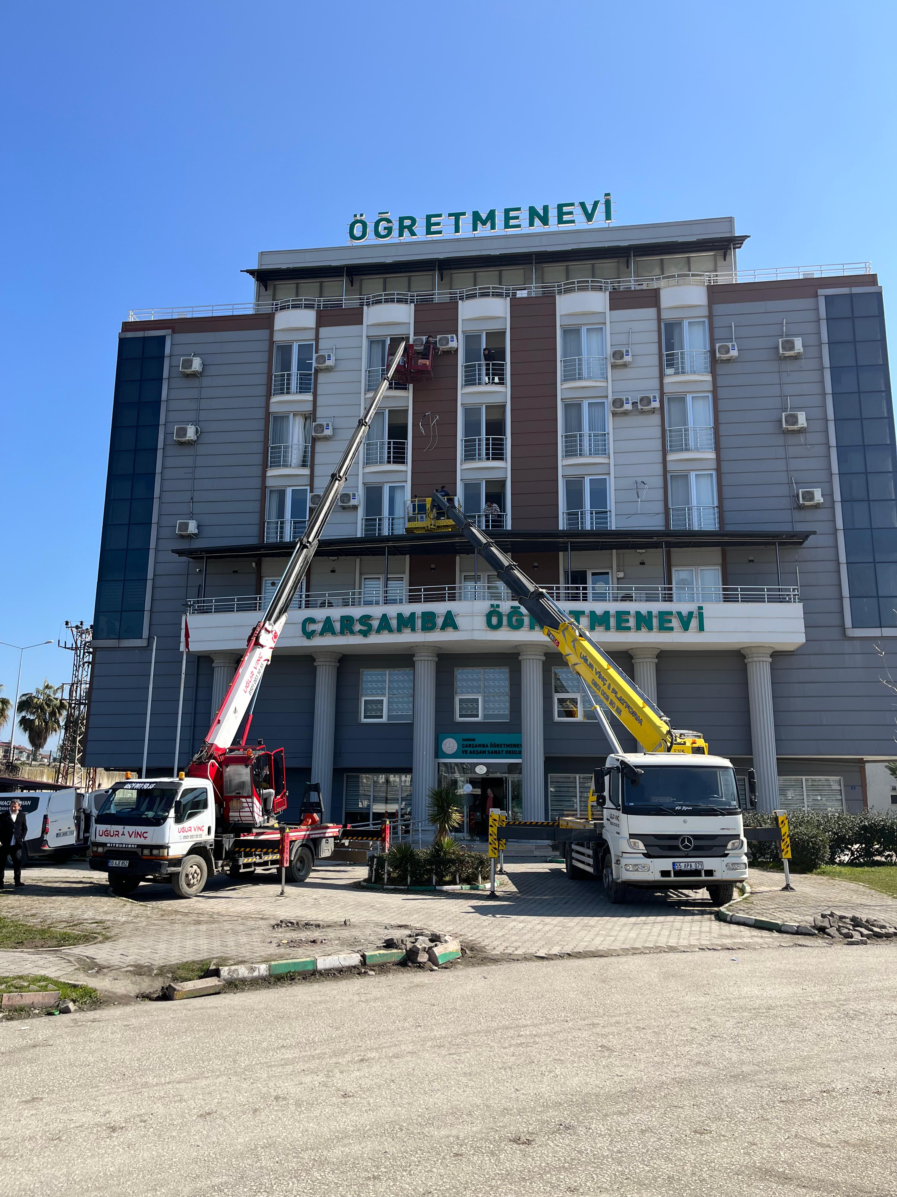 Çarşamba vinç kiralama hizmetleri - Uğur Vinç Platform mobil vinç filosu